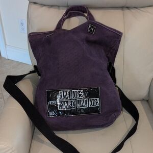 Marc Jacobs Deep Purple Tote with Black Strap